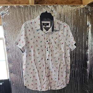 Eighty Eight Christmas Lights Button Down Shirt